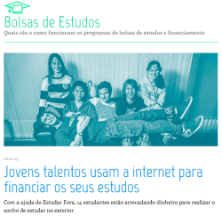 13 - reportagem do Estudar Fora sobre o Crowdfunding