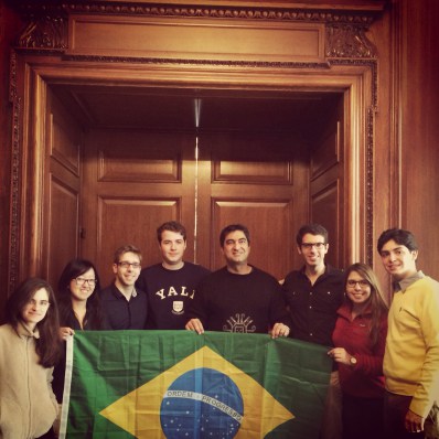 Almoço do Zeca Camargo com undergrads brasileiros em Yale